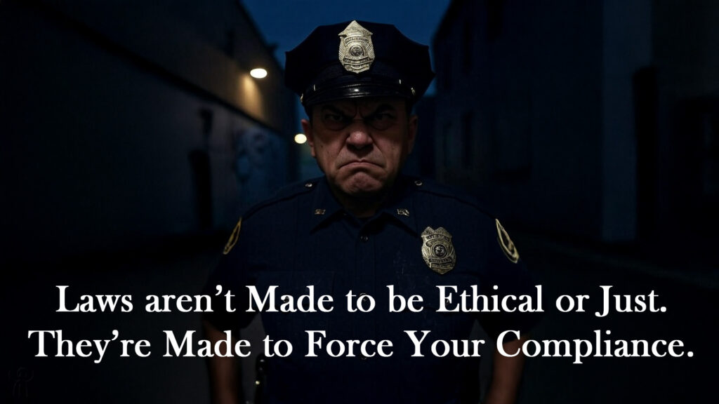 Laws aren't Made to be Ethical or Just. They're Made to Force Your Compliance