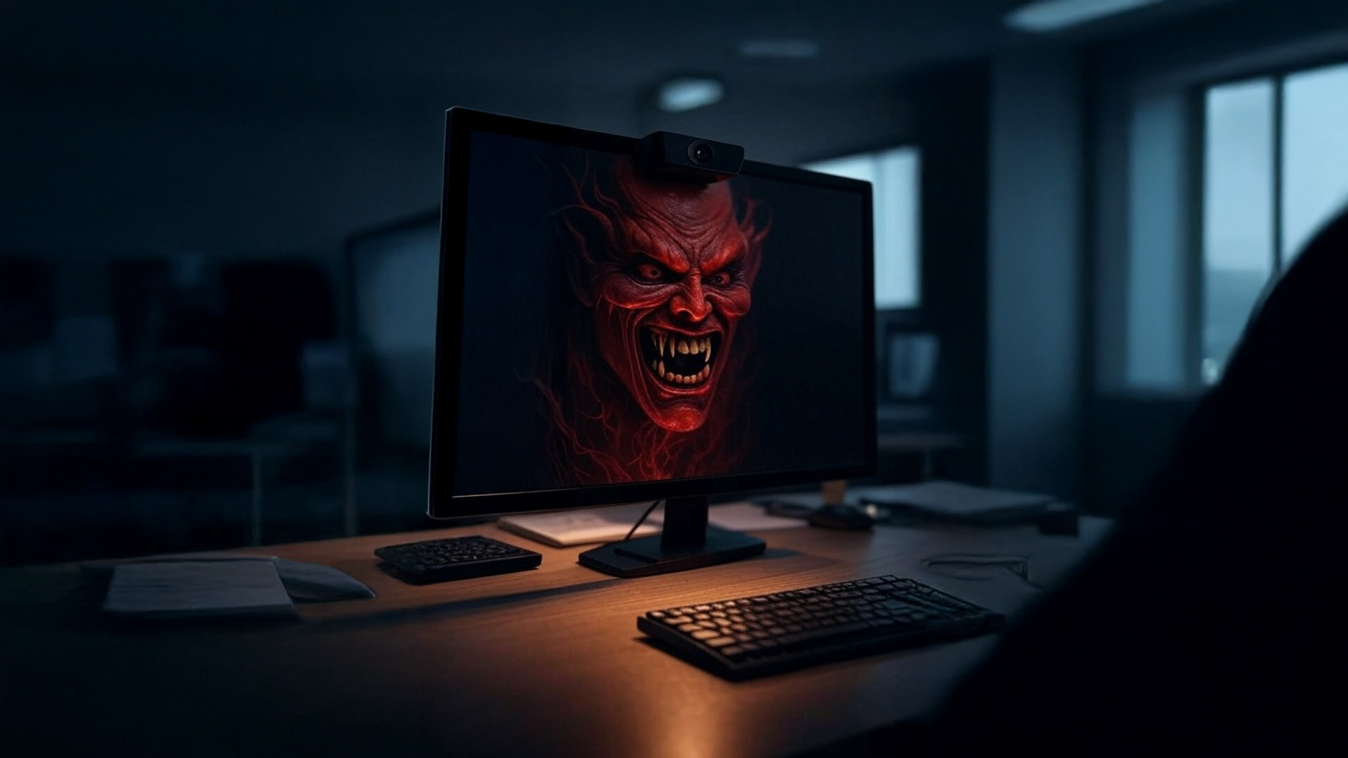 A Lenovo Computer Screen, infested with malware and assorted other malicious things
