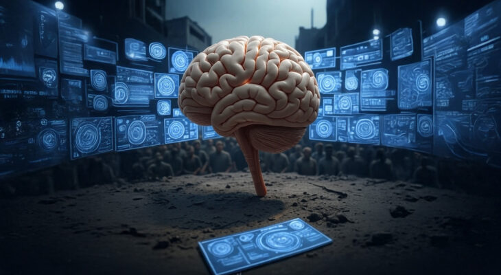 Visualizing the cognitive deficit caused by excessive AI use