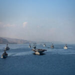 The U.S. Navy blockade of the Strait of Hormuz