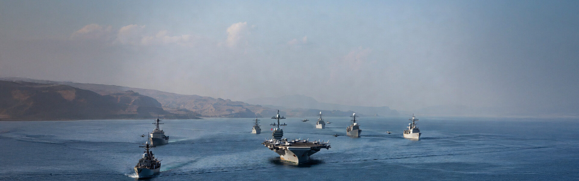 The U.S. Navy blockade of the Strait of Hormuz