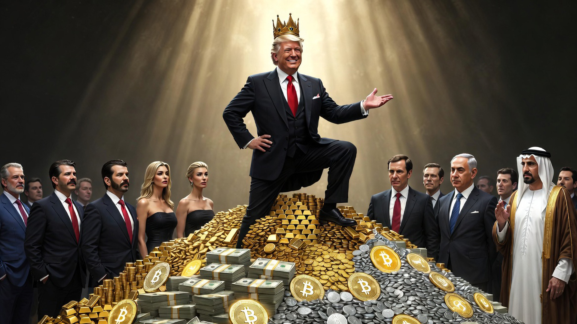 Trump profiteering from the control mechanisms of a second government