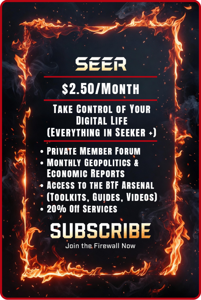 Join BackToFreedom as a "Seer." Take control of your digital life