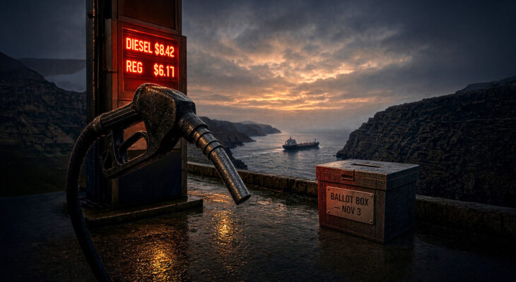 Gas prices will decide the winner on November 3rd. He who owns the war owns the pump price.