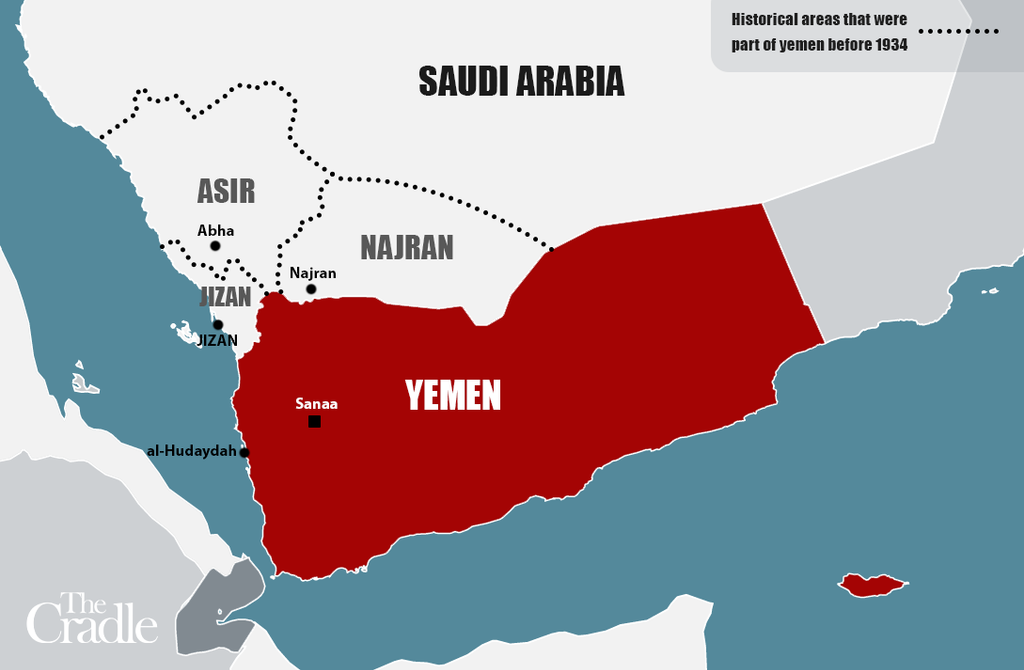 Mapo of the contested Saudi/Yemeni border.

Source: The Cradle